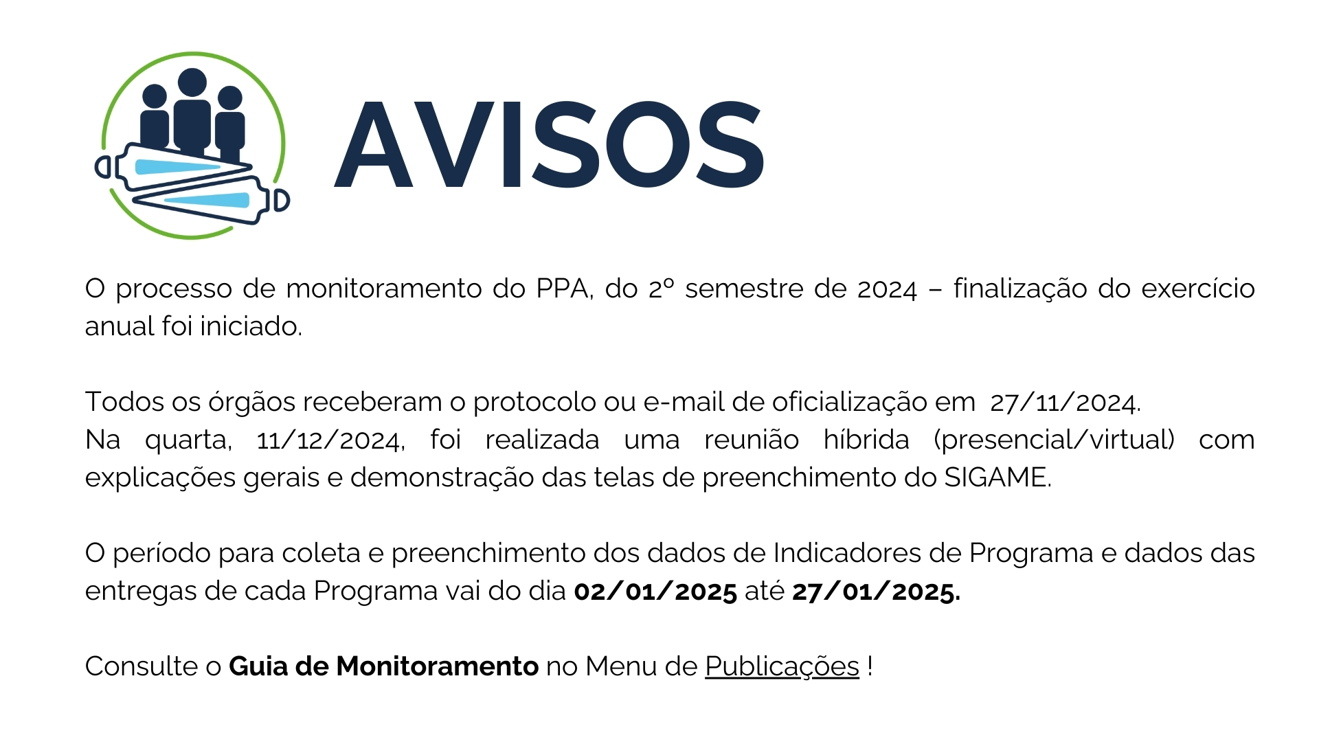 aviso monitoramento